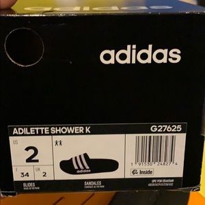 Adidas Kids Size 2 Slides